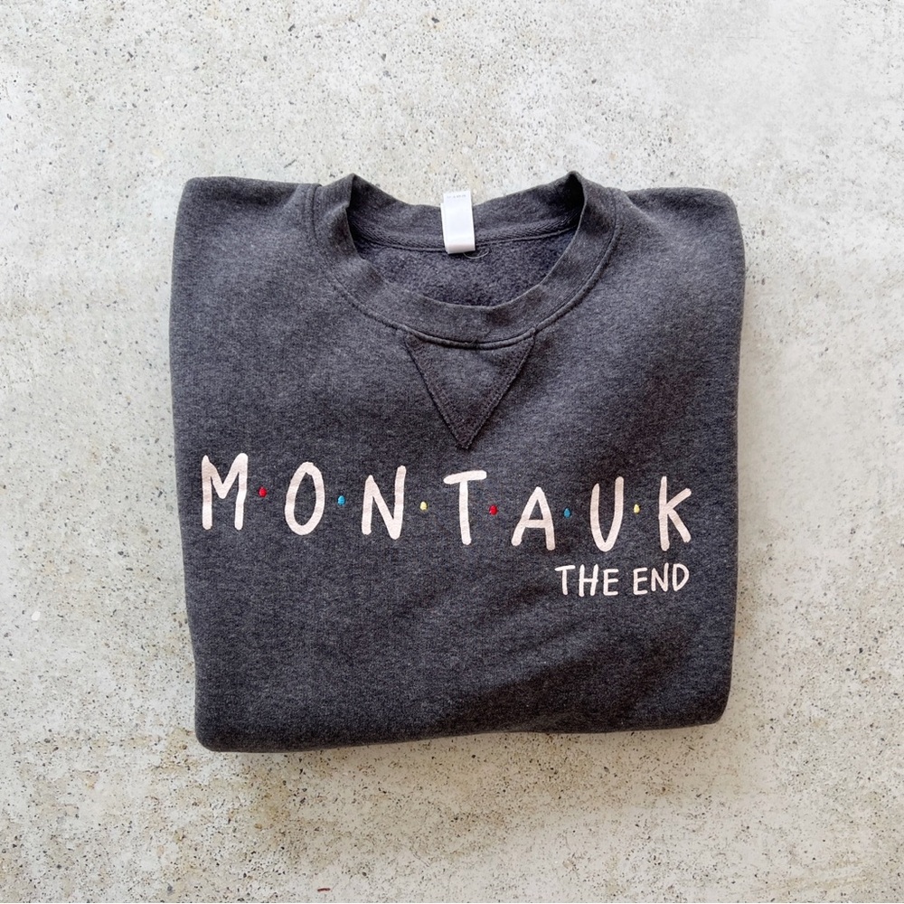 🌊 Vintage MONTAUK Sweatshirt Pullover Top Shirt size S